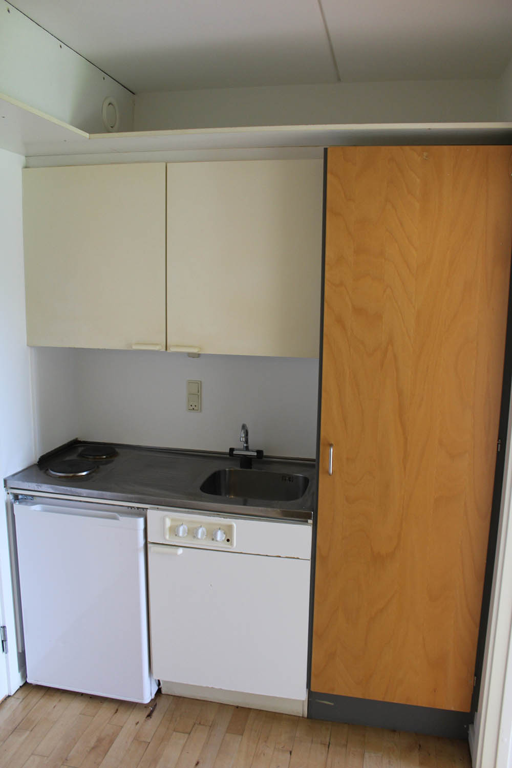 Køkken, lejlighedstype: værelse med trinettekøkken-Skovlyporten